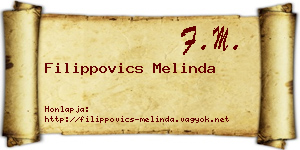 Filippovics Melinda névjegykártya